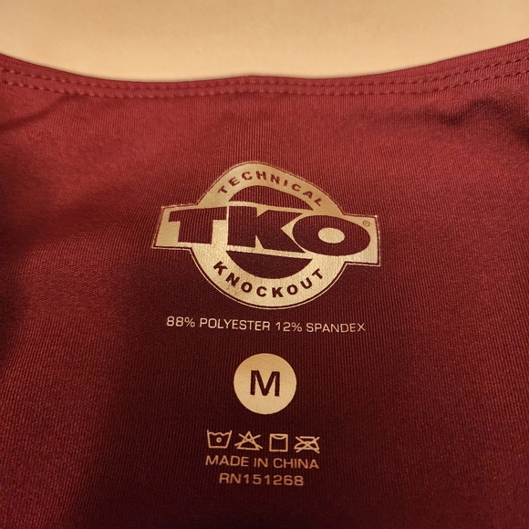 TKO Purple with Black Dots Workout Leggings - Picture 5 of 10